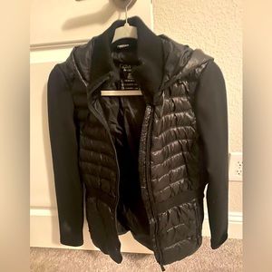 Womens Calvin Klein half puffer half sport performance jacket.